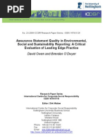 23-Assurance Statement Quality in Environmental, Social and Sustainability Reporting a Cri