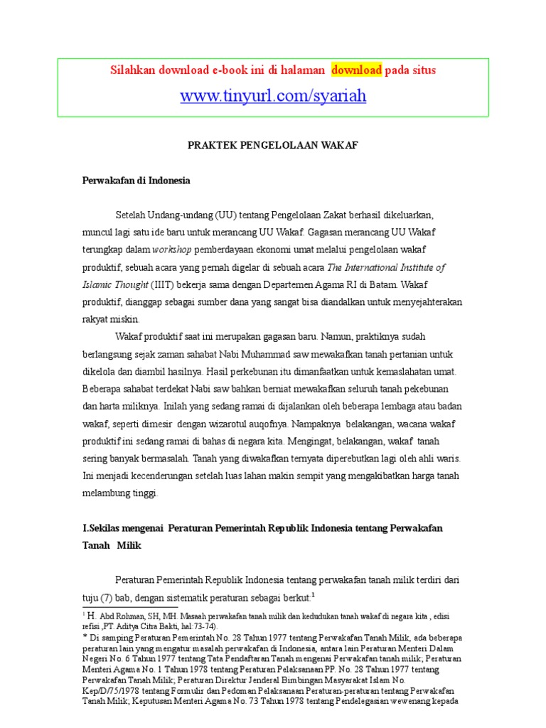 Makalah Hasan Wakaf