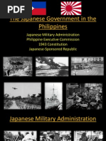 The Japanese Government in the Philippines