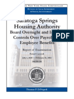 Saratoga Springs Housing Authority Audit