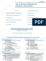 Launch Excel Shortcuts Letter Landscape