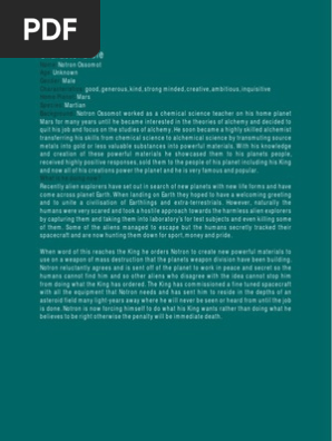 Character Bible