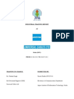 Industrial Training Report Finalxx PDF