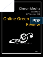 Online Green-Light Review: Dhuran Modha