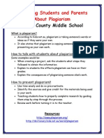 Educating Students and Parents About Plagiarism