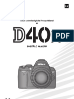 Nikon D40x Manual in Latvian