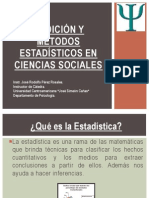 Medición y Métodos Estadísticos en Ciencias Sociales