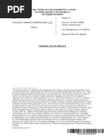 In Re:) Chapter 11) Collins & Aikman Corporation, Et Al.) Case No. 05-55927 (SWR) ) (Jointly Administered) Debtors.) ) (Tax Identification # 13-3489233) ) ) Honorable Steven W. Rhodes