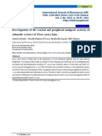 Investigation of the Central and Peripheral Analgesic Activity of Ethanolic Extract of Ficus Carica Linn.