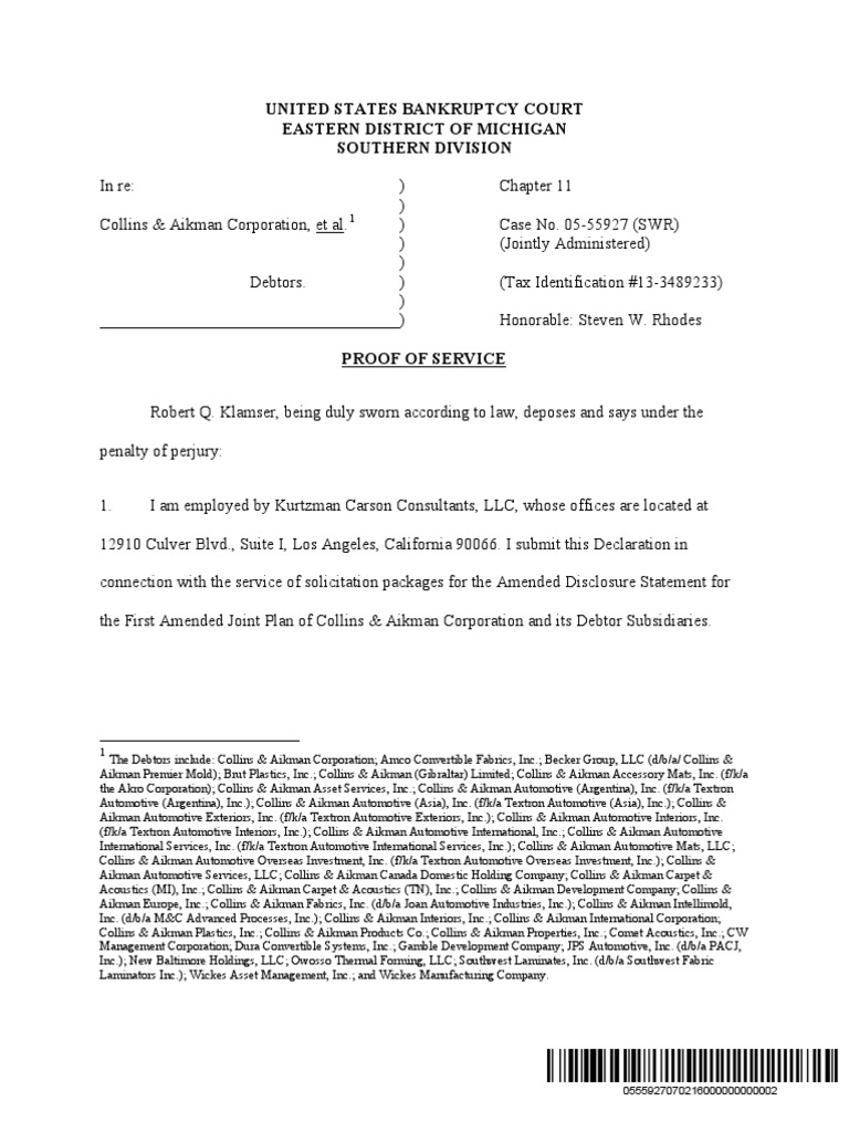 10000026342 | PDF | Bankruptcy | Companies