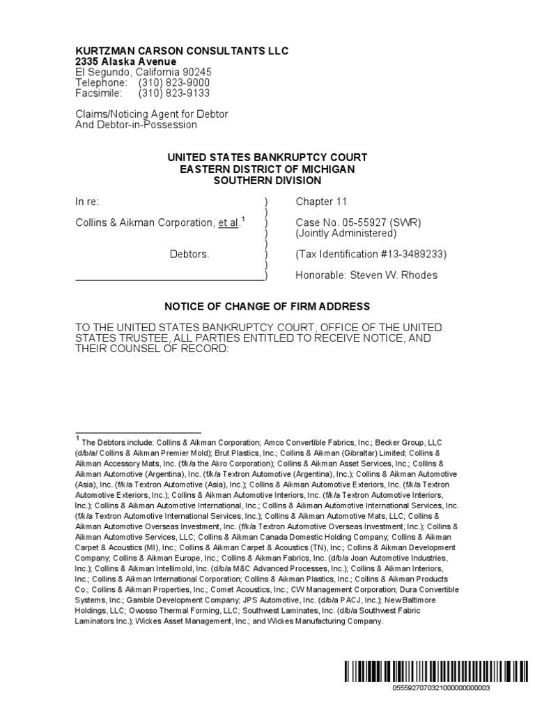 Kurtzman Carson Consultants LLC 2335 Alaska Avenue PDF Companies