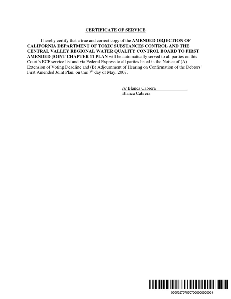 Certificate of Service | PDF | Law | Technology & Engineering