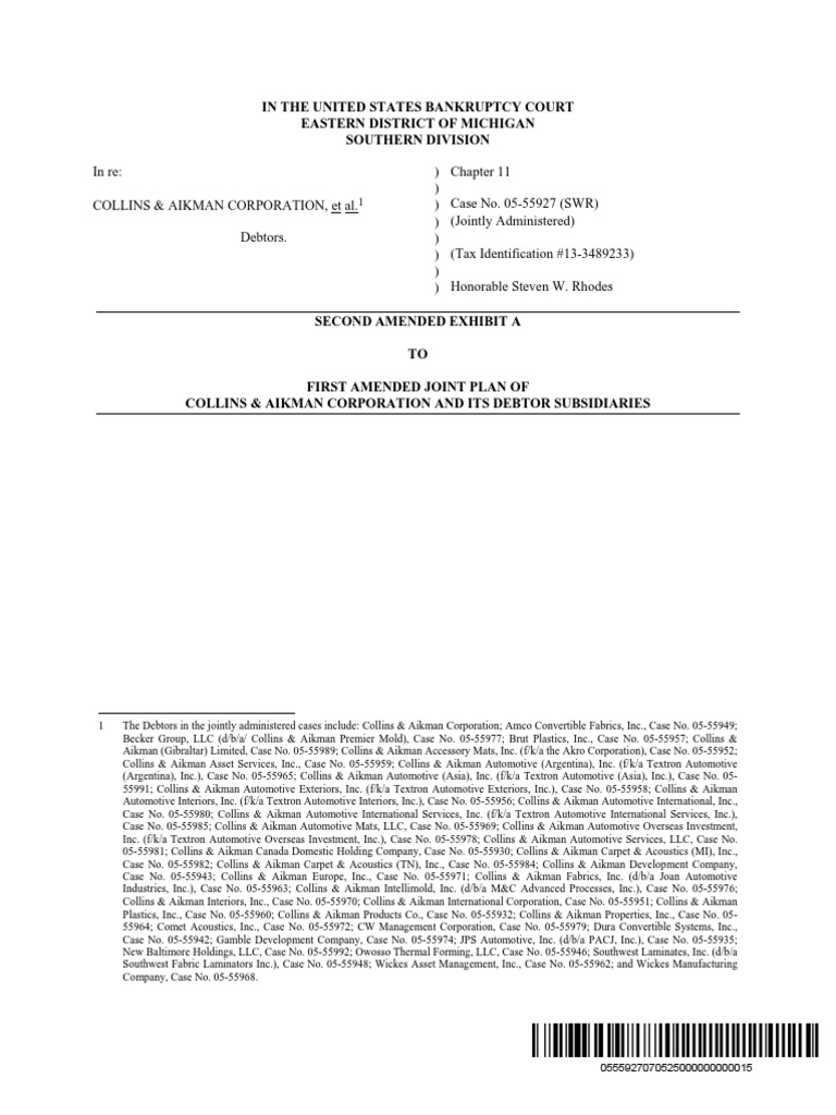 10000027105 Bankruptcy In The United States Bankruptcy