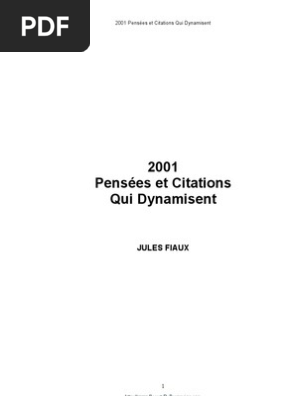 01 Pensees Et Citations Pdf Liberte Dieu