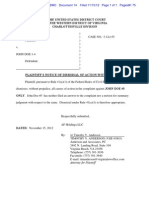 Dismissal of Doe Document 14