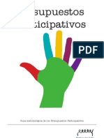 Guía Metodológica de Los Presupuestos Participativos