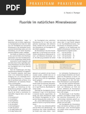 Fluorfreie Mineralwaesser