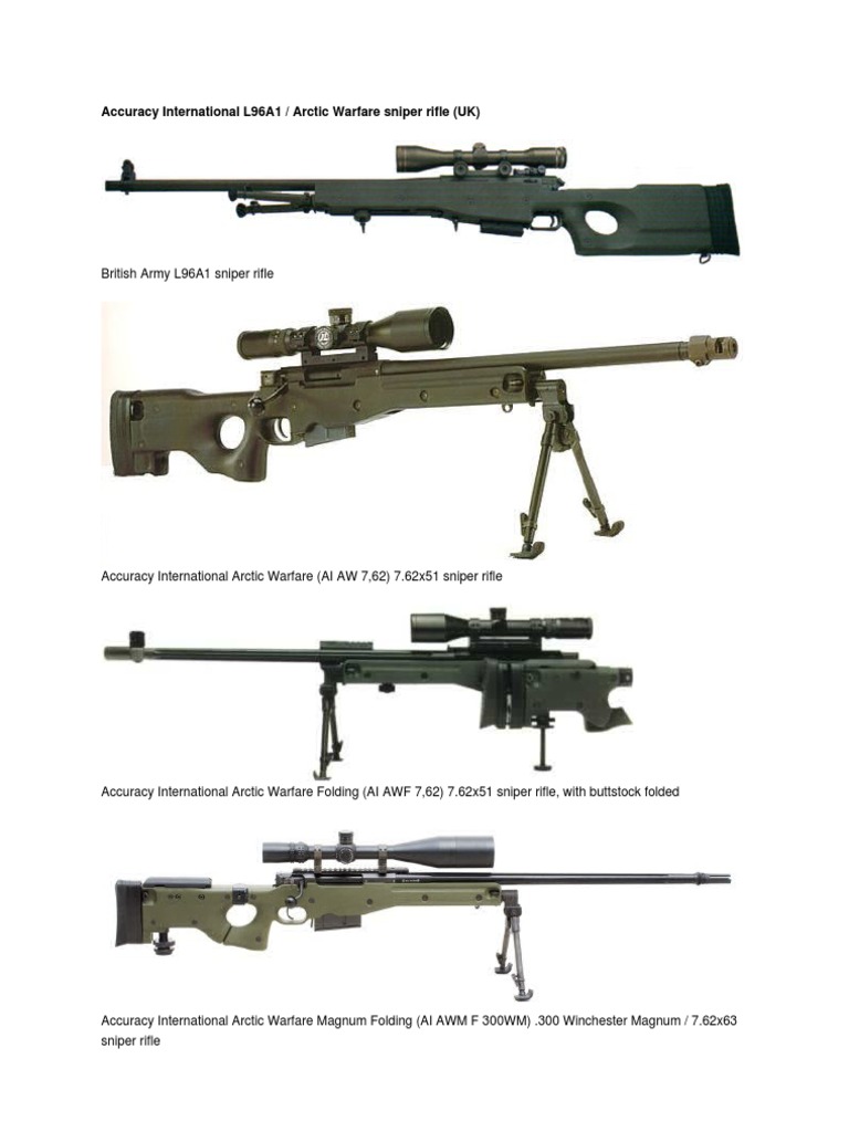 Accuracy International L96a1 Rifle Firearms