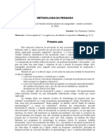 Ciro Flamarion Cardoso - Minicurso de Metodologia de Pesquisa