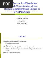 Download QbD Approach to Dissolution Through Understanding of the Release Mechanisms and Critical in Vivo Parameters by vg_vvg SN113642622 doc pdf