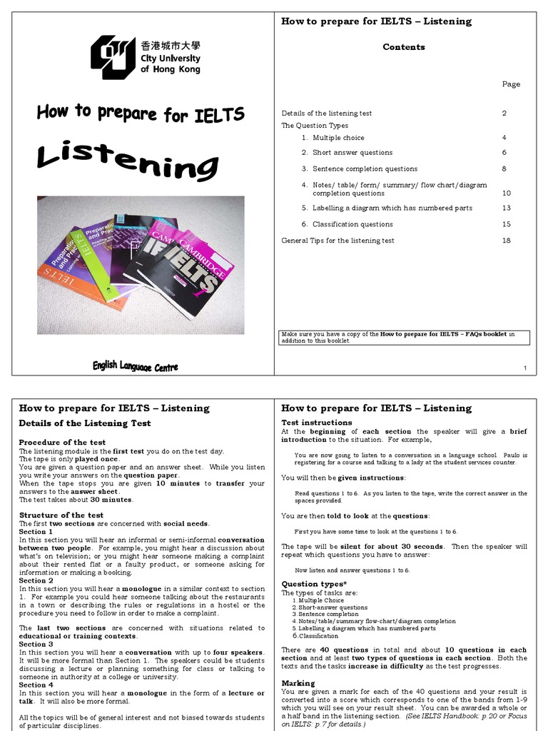 IELTS Listening Preparation Guide | PDF