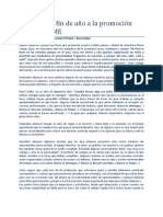 Discurso de Fin de Año A La Promoción VITA INSIEME