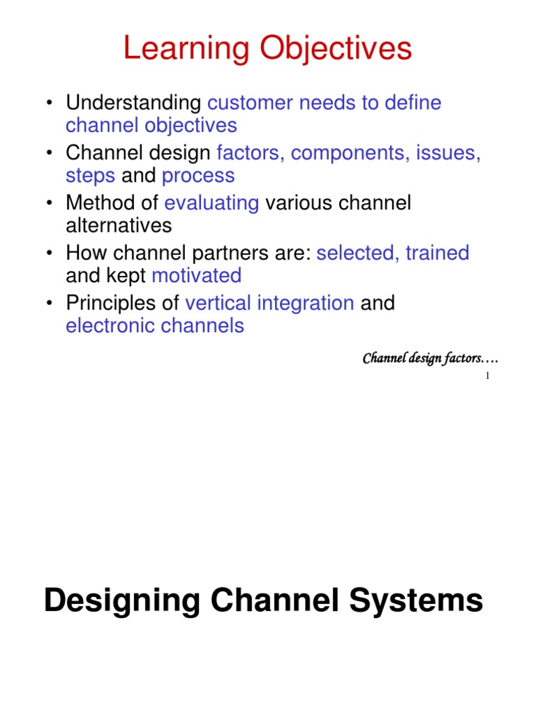 Designing Channel System | PDF | Retail | Sales
