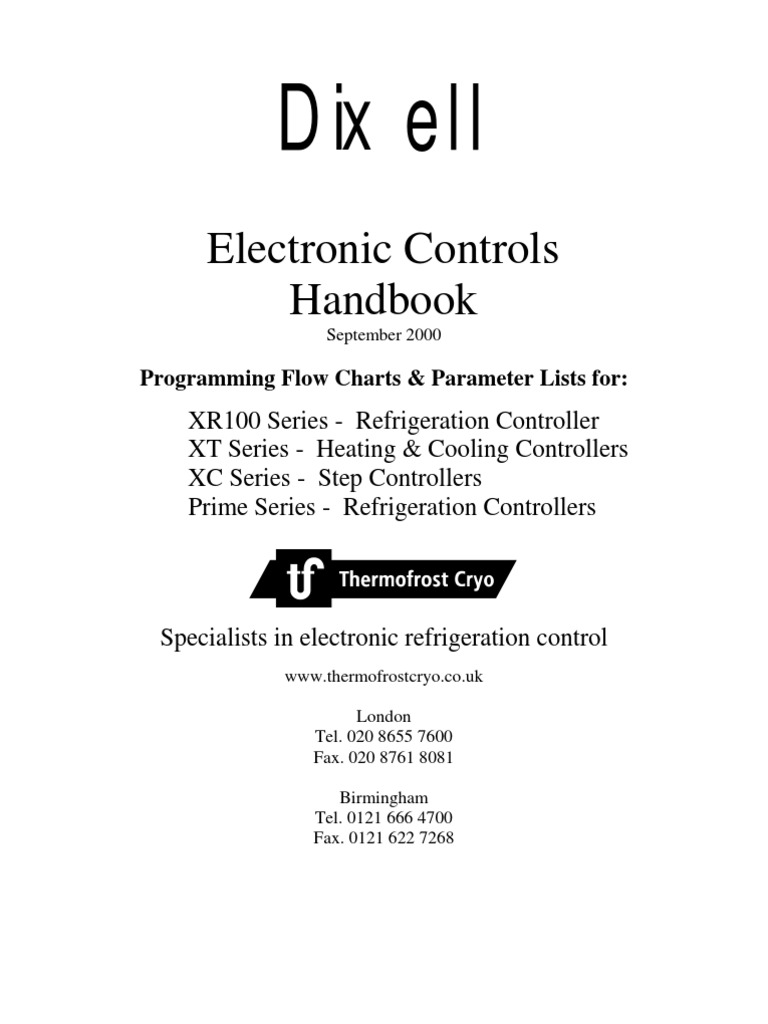 Electronic Controls Handbook: Dixell | PDF | Workweek And Weekend
