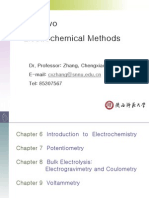 Part Two Electrochemical Methods: Dr. Professor: Zhang, Chengxiao E-Mail: Tel: 85307567