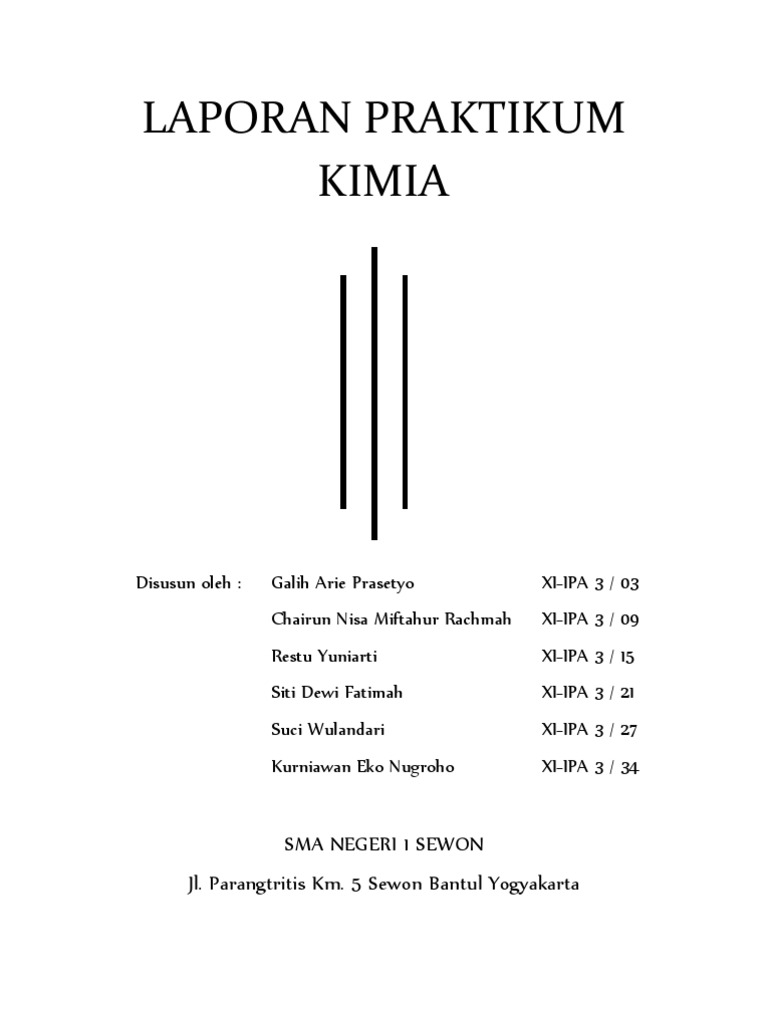 Laporan Praktikum Kimia