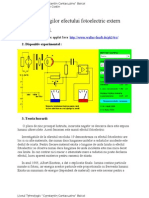 Efectul Fotoelectric Extern