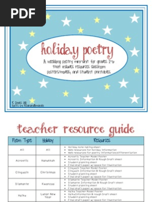 Holiday Poetry Preview