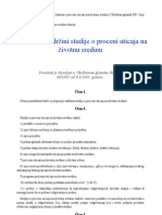 Pravilnik o Sadrzini Studije o Proceni Uticaja Na Zivotnu Sredinu