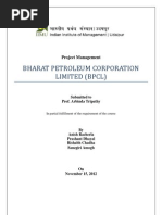 Bharat Petroleum Corporation Limited (BPCL) : Project Management