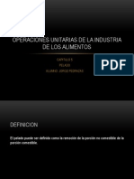 Operaciones Unitarias de La Industria de Los Alimentos