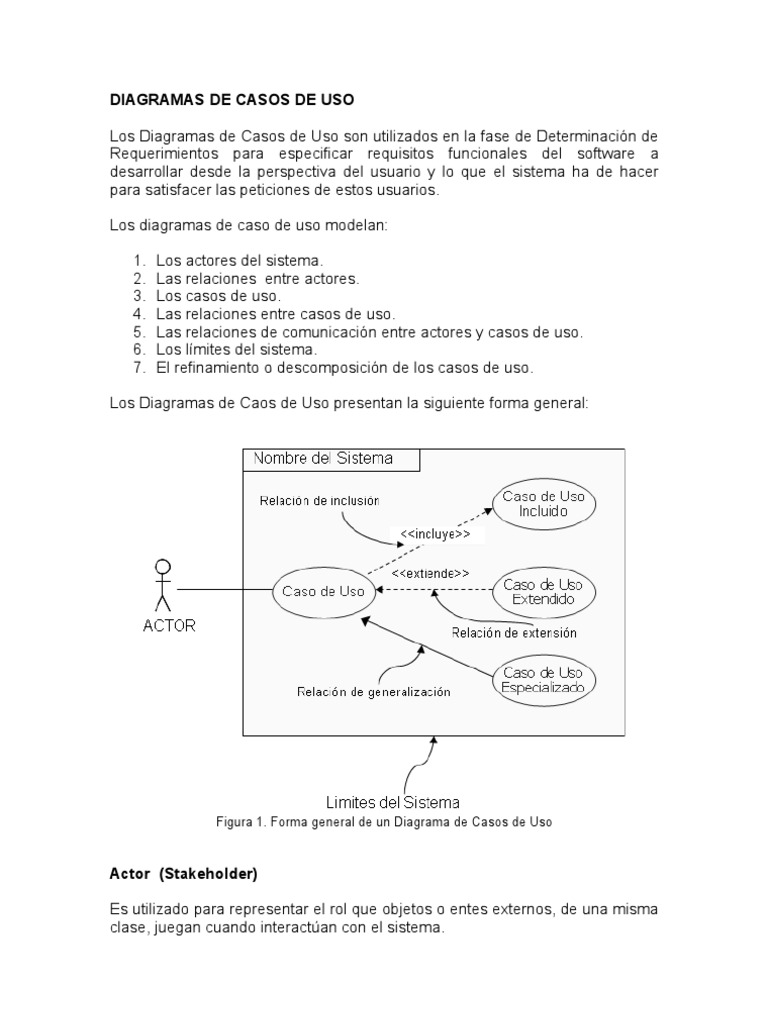 Diagramas de Casos de Uso en Software | PDF | Caso de uso | Ingeniería ...