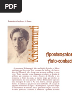 J.krishnamurti - Apontamentos Sobre Auto Conhecimento