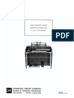Hammond T100 T200 Organ Service Manual Complete