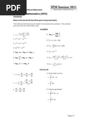 Spm Add Math 2019 Question Paper Pdf