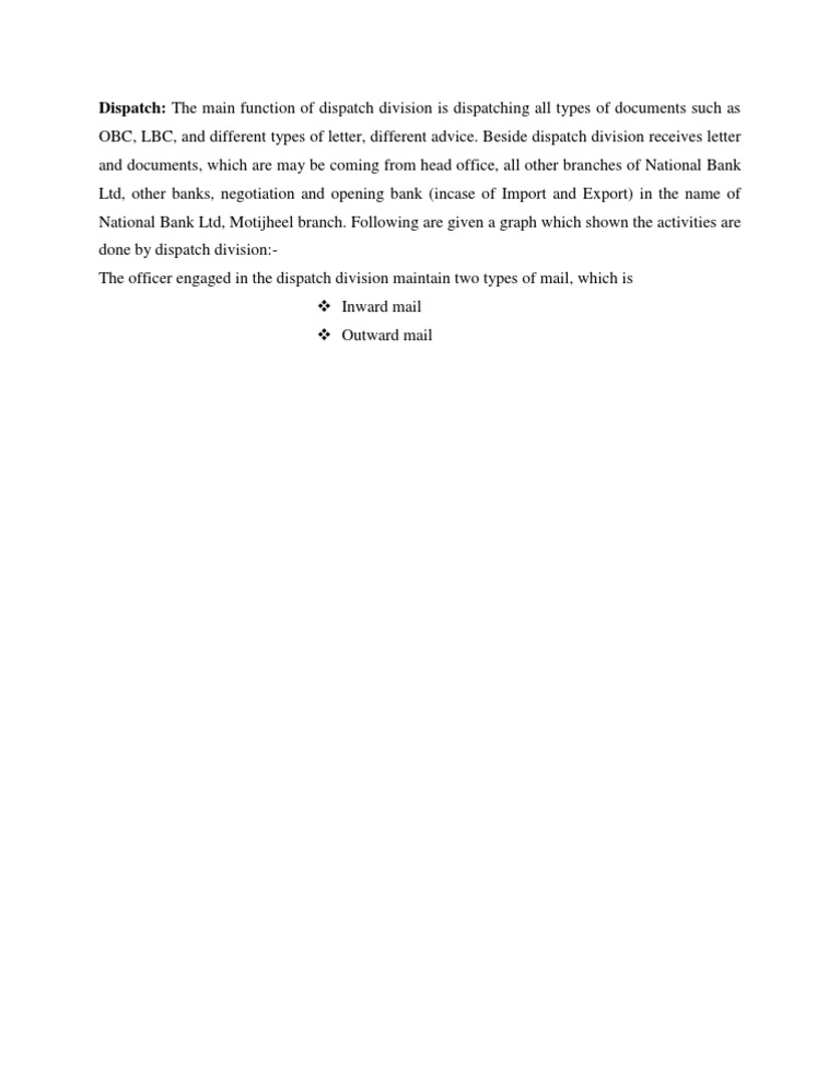 Dispatch Division Functions Overview | PDF