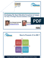 Developing The Open Education Ecosystem in Campus