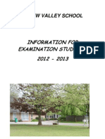 Exam Booklet 2012-13