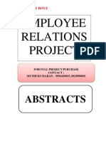 ABSTRACTS - EMPLOYEE RELATIONS
