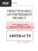 ABSTRACTS - OBJECTIONABLE ADVERTISEMENT