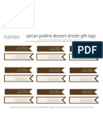 Pecan Praline Dessert Drizzle Gift Tags