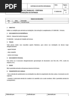 Instrução de Trabalho - MODELO