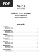 Física - Mecânica Questões de Vestibular 2012