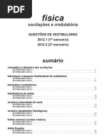 Física - Oscilações e Ondulatória Questões de Vestibular 2012