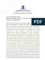 Ata Da Reunião Da Agenda Territorial Nº 07 2011