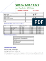 Corporate Price List of Antriksh Golf City 1